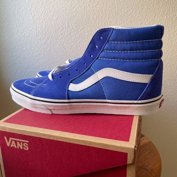 Vans NEW Sk8-hi Sneakers Color Theory Dazzling Blue Size men's